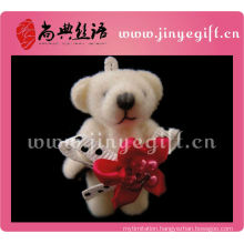 Promotion Cute Red Flower Mini Bear Toys